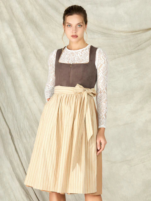 Alsidigheden af Dirndl Brun Pink, Brun Blå og Fløjlsbrun