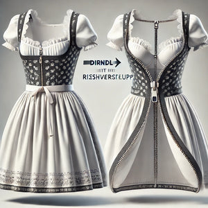 Die Welt der Dirndl mit Reißverschluss und das besondere Dirndl Mia