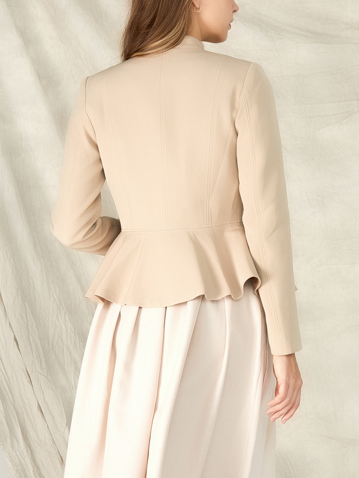 Brown Peplum Jackets Candela 