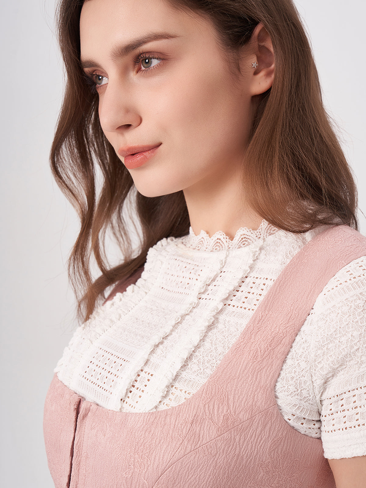 Pink Floral Pattern Dirndl Anja 