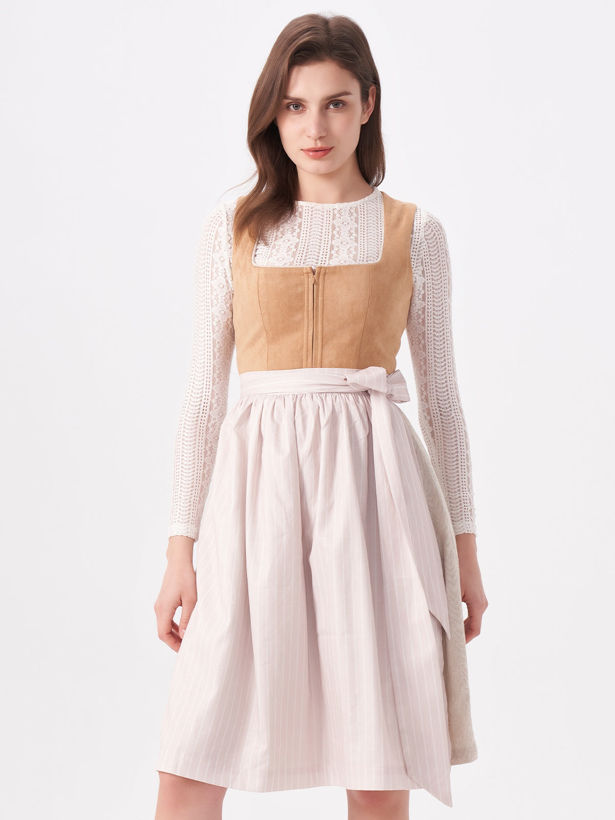 Brown Patterned Dirndl Freda 