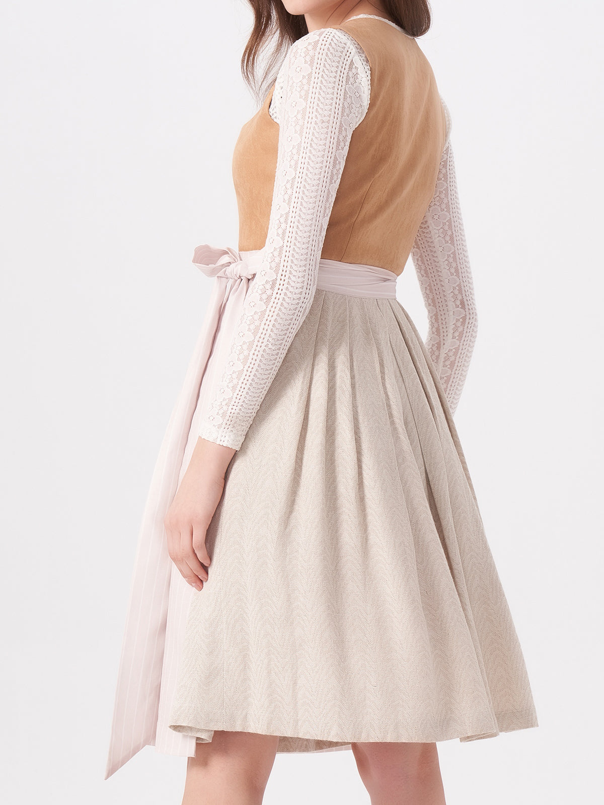 Brown Patterned Dirndl Freda 