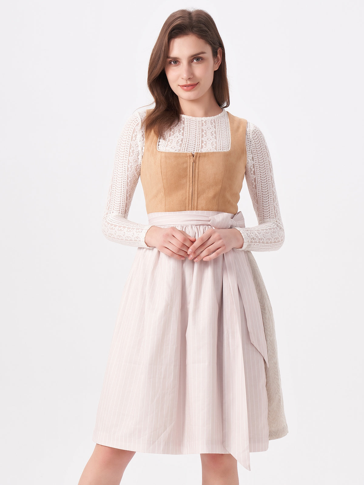 Brown Patterned Dirndl Freda 