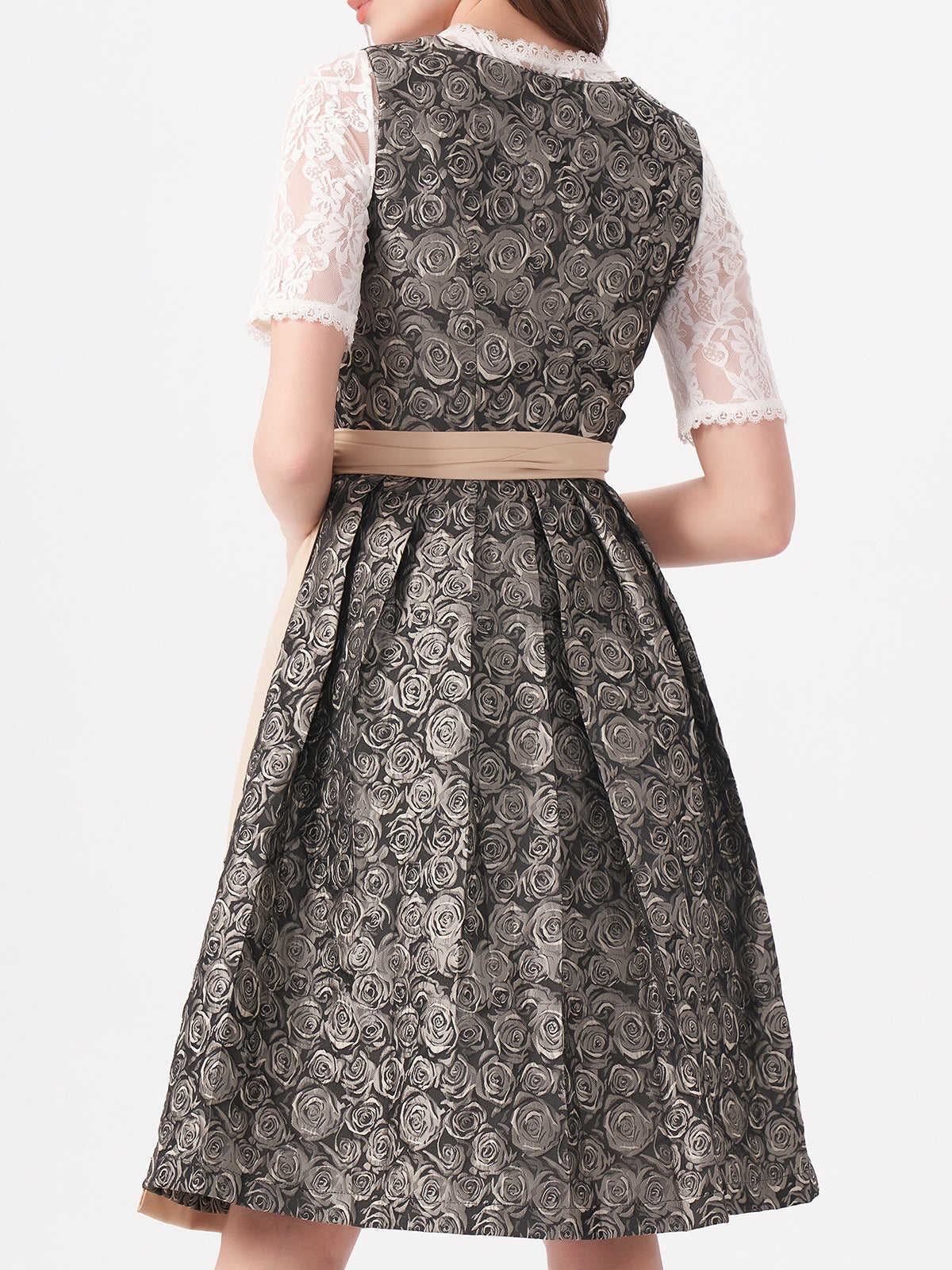 Yellow Floral Pattern Dirndl Nadine 