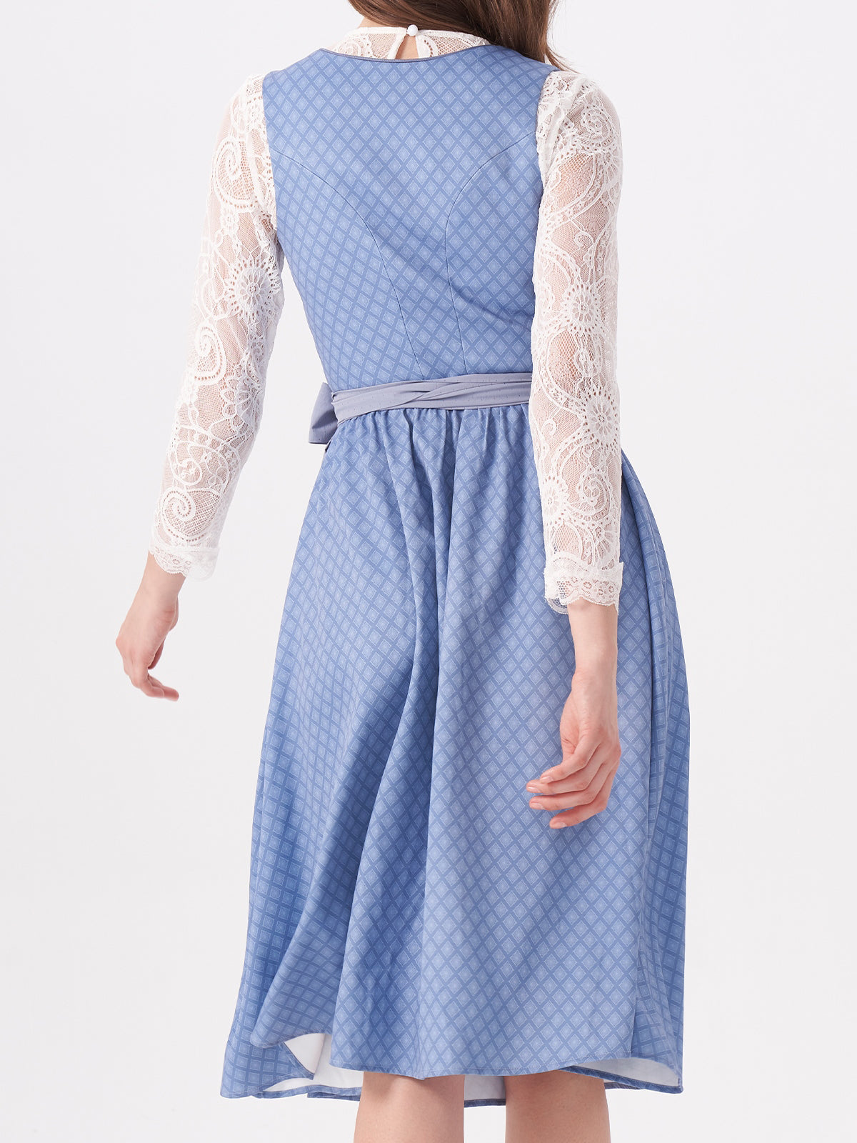 Blue Structured Pattern Dirndl Daniela 