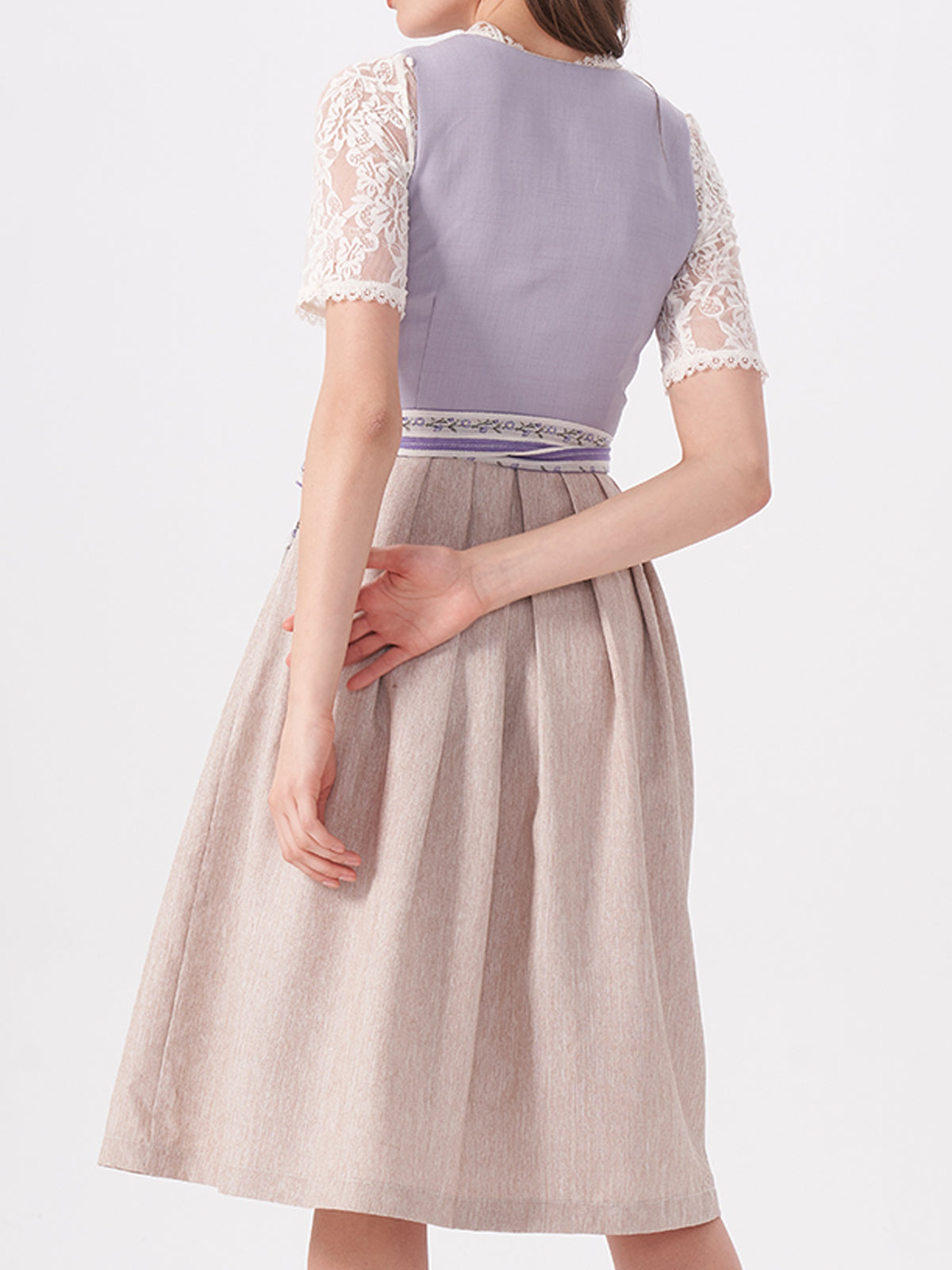 Purple Floral Pattern Dirndl Kristin 