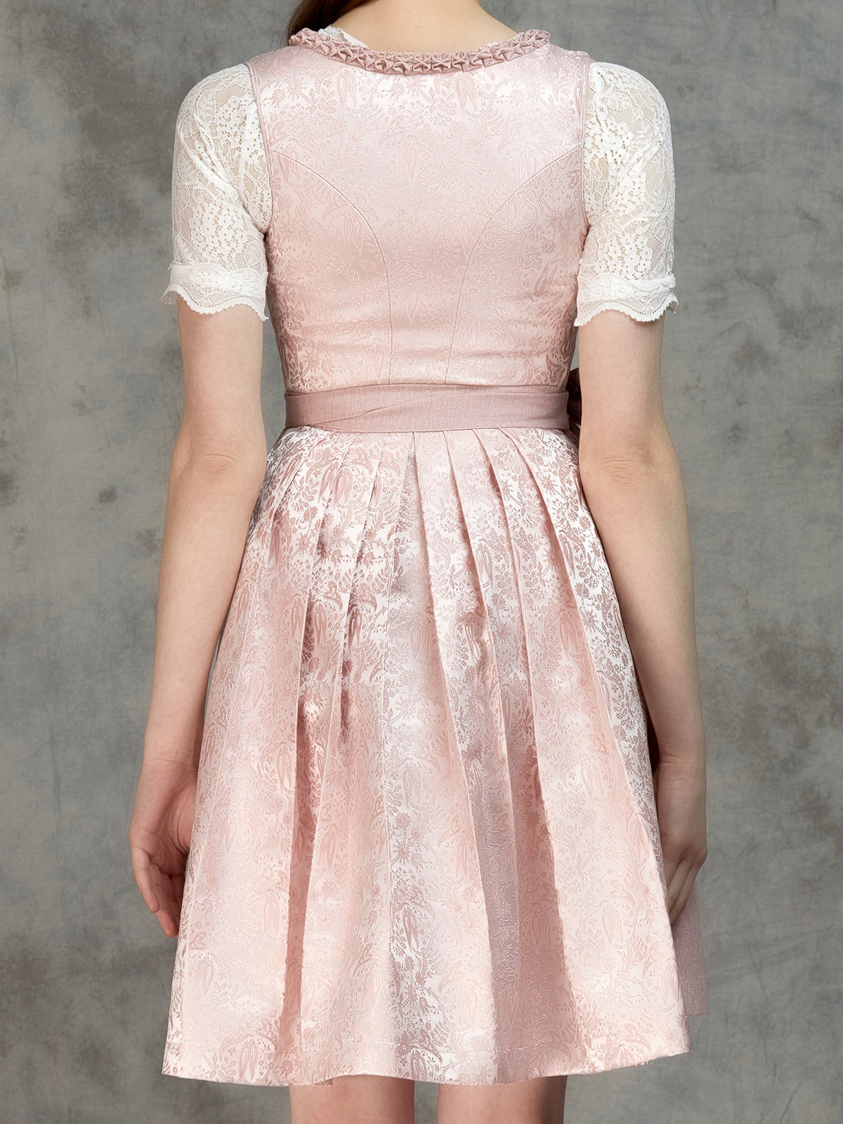 Dirndl in pink with paisley design Rita 